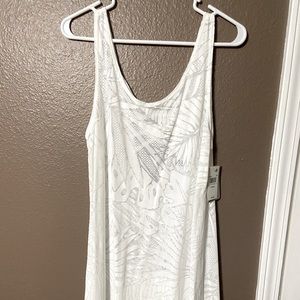 White swim coverup